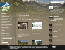 Tablet Screenshot of hinterstein.de